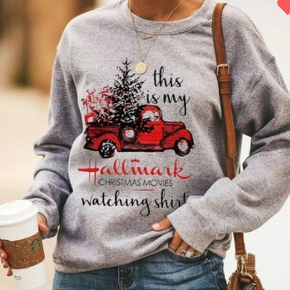 Hallmark Watching Sweatshirt S, M - Picture 2 of 2